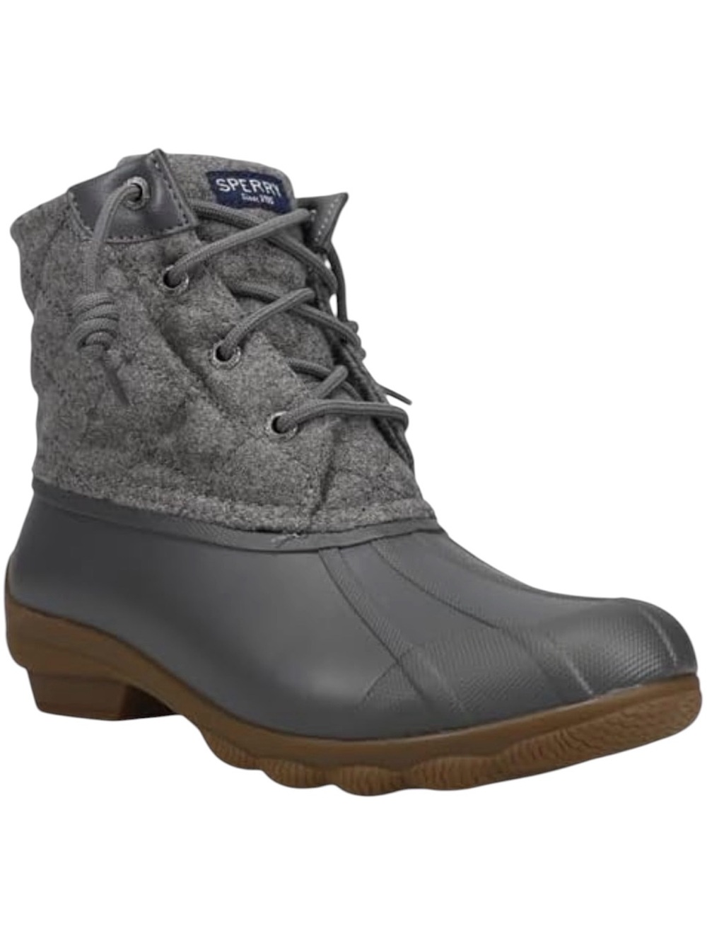 Sperry “Syren Gulf” Wool Quilted Gray Duck Boots